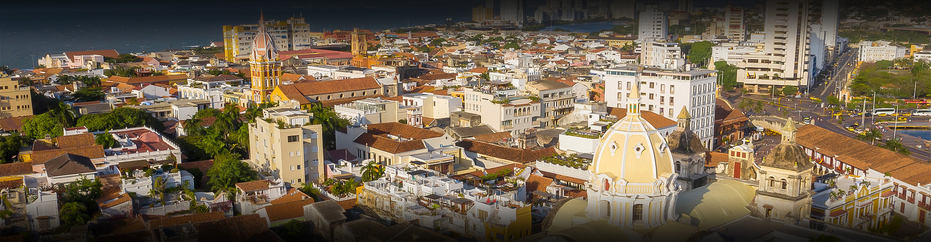a city with many buildings
