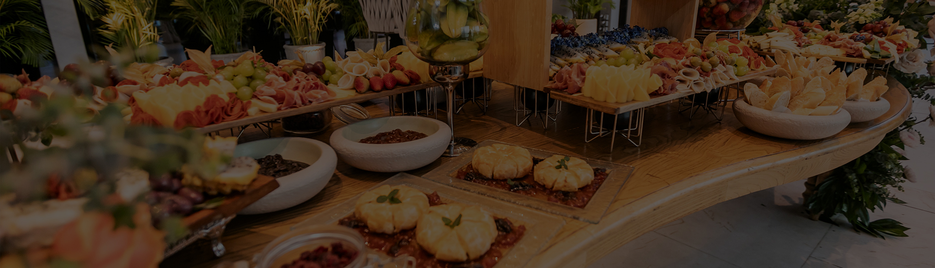 food on a table