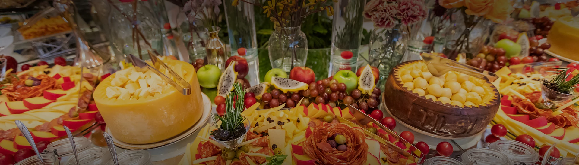 a table with fruit and vegetables