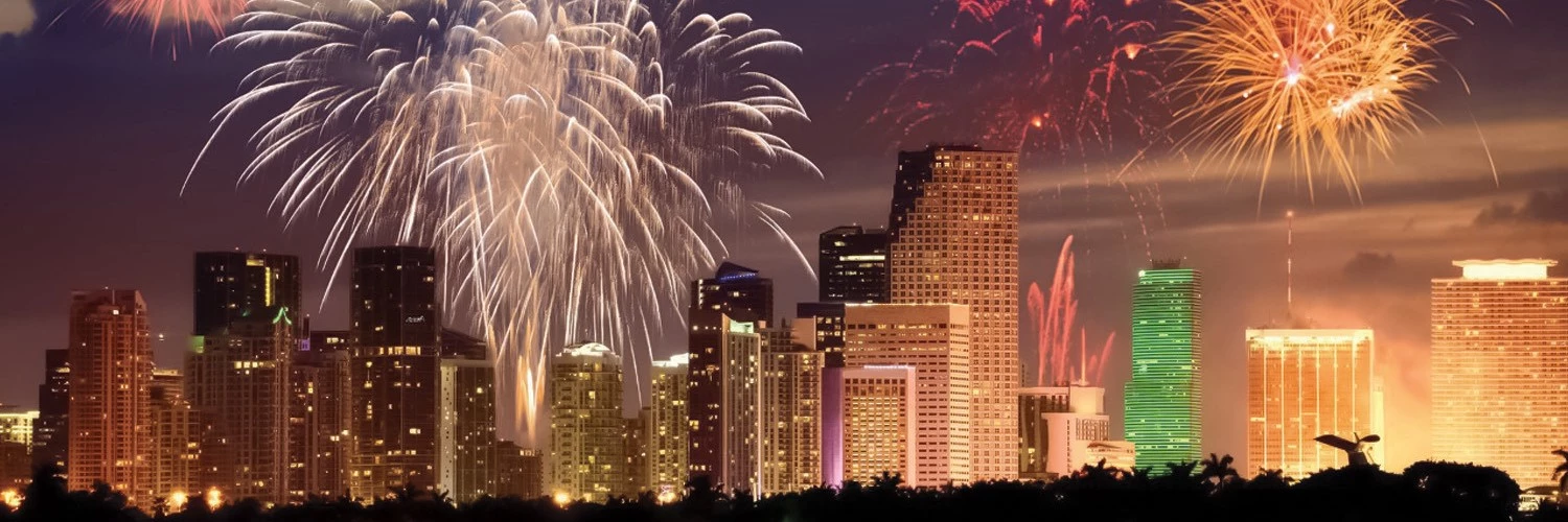 fireworks in miami