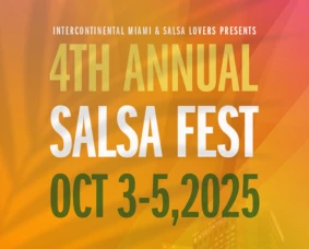 a poster for salsa fest