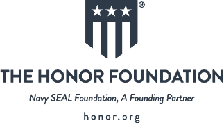a black and white logo with stars and stripes