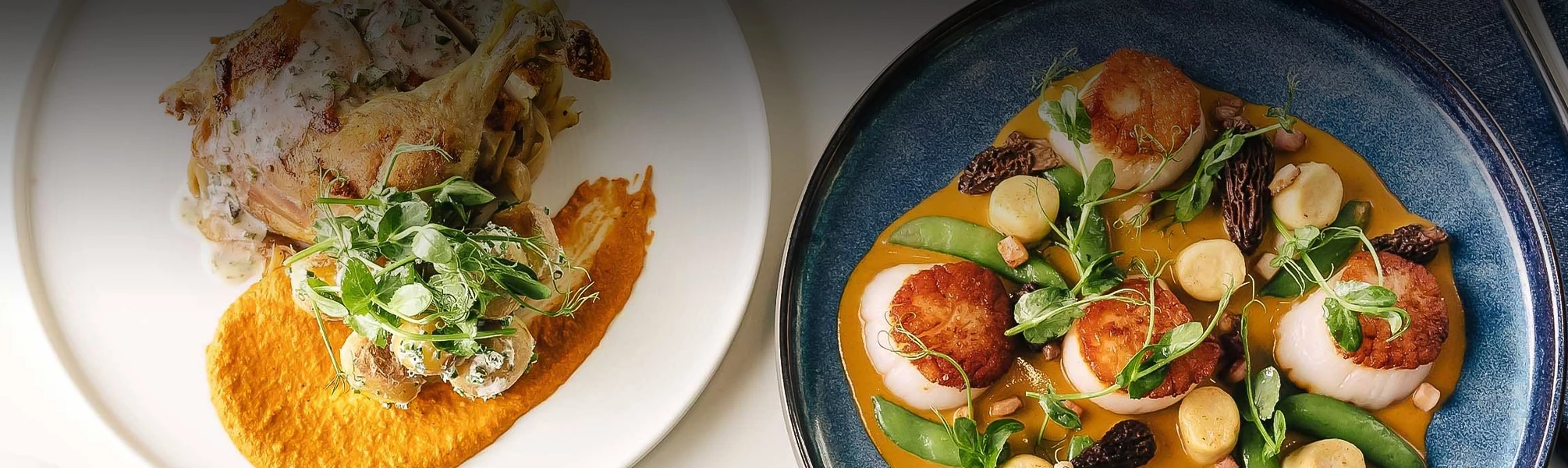a plate of food on a table
