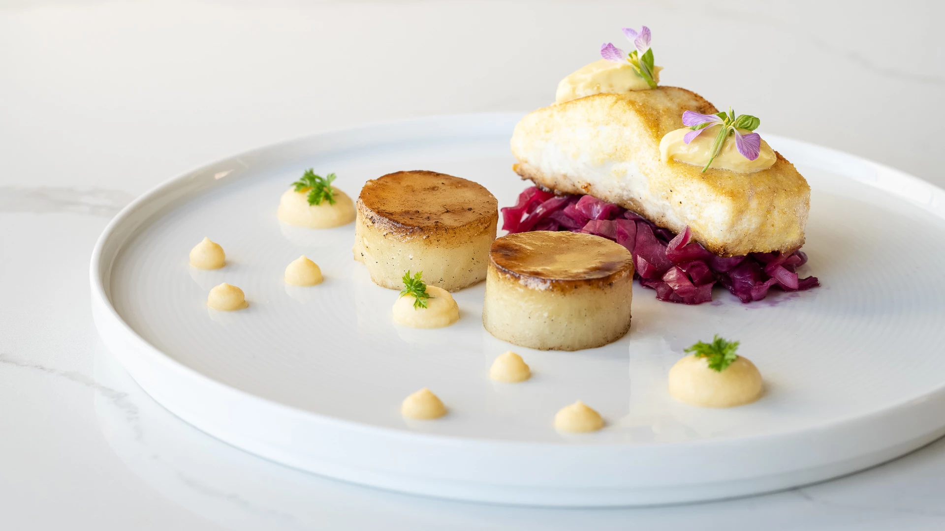 a plate of food on a table