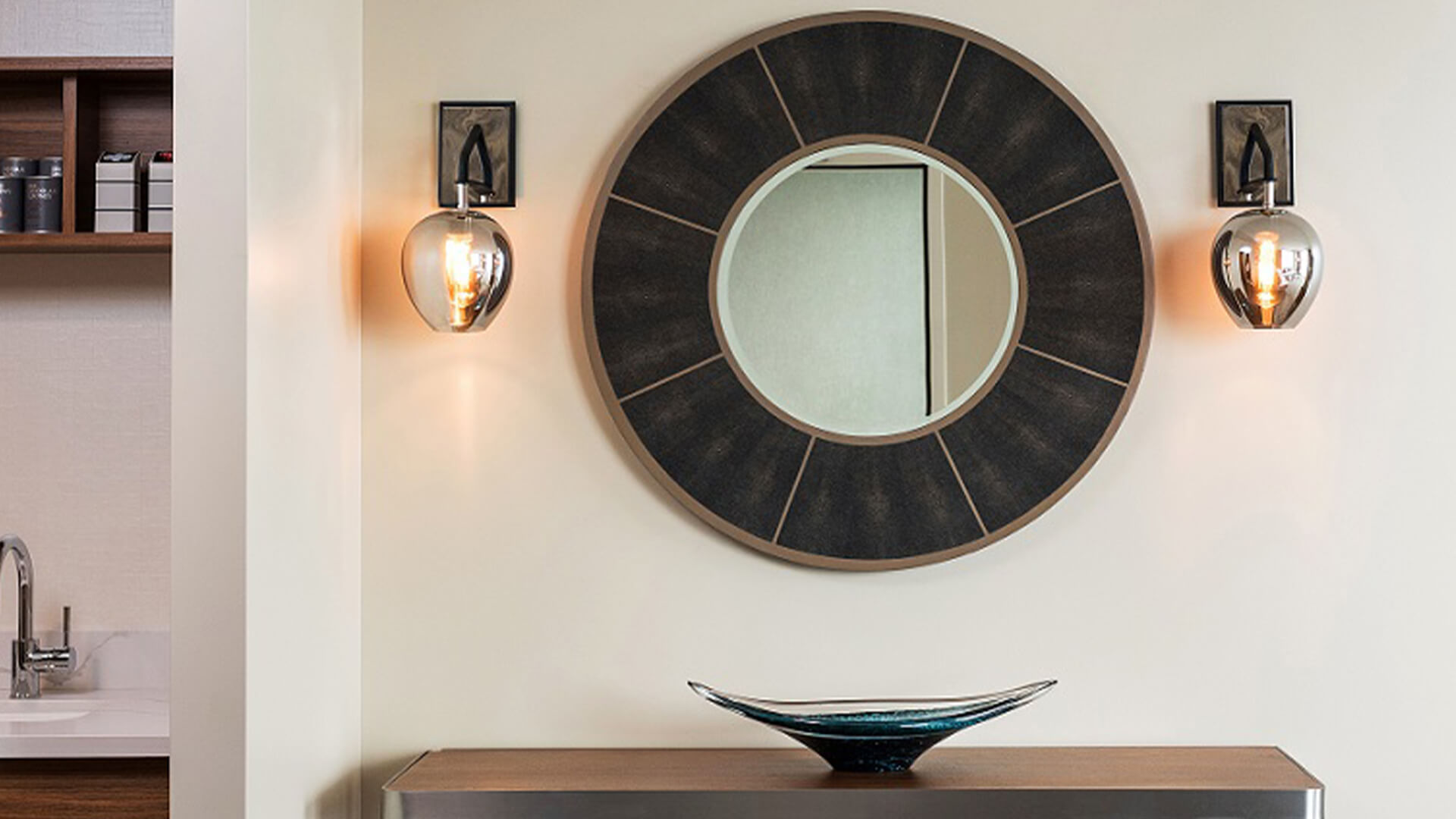 a mirror on a wall