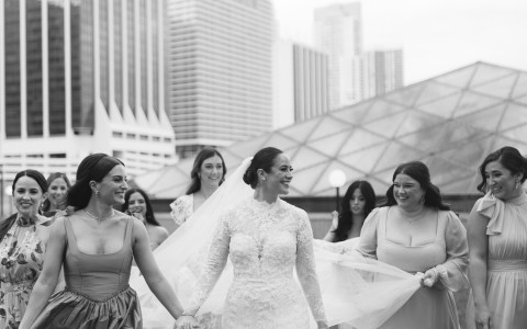 a group of women walking together