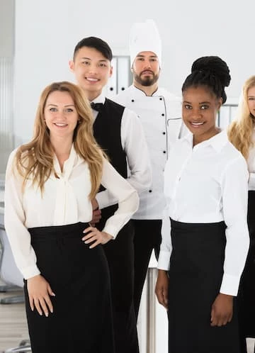 a group of people posing for a photo