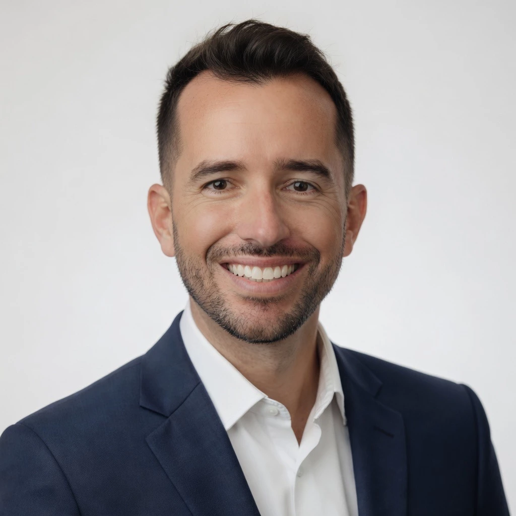 a man in a suit smiling