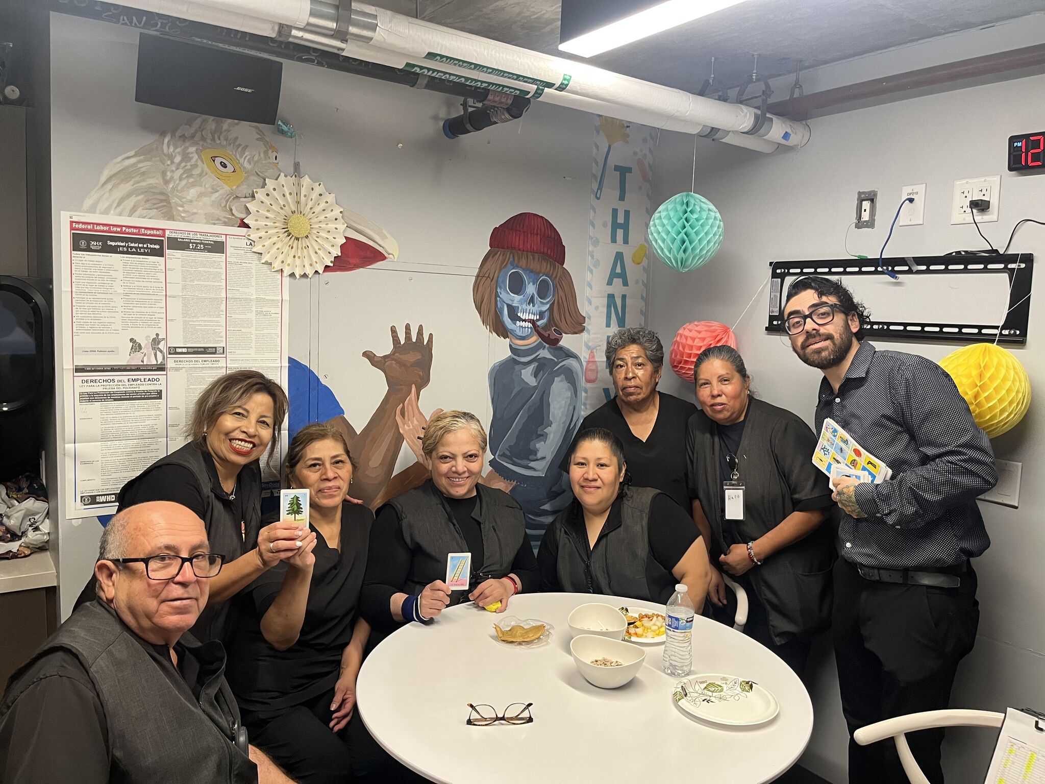 a group of people posing for a photo