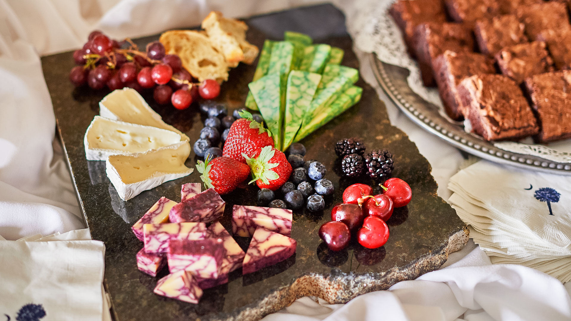 a plate of food on a table