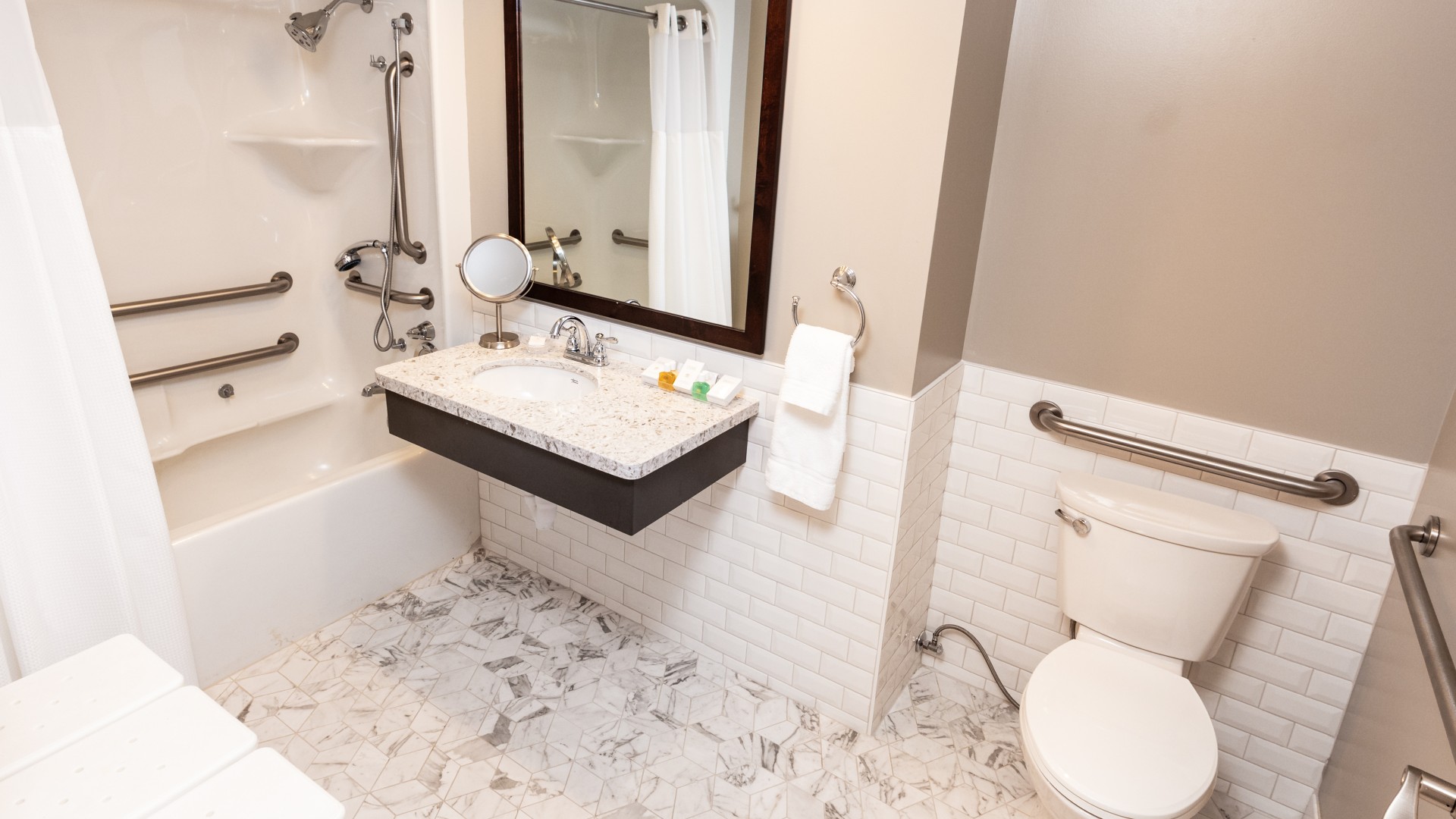 a bathroom with a sink and toilet