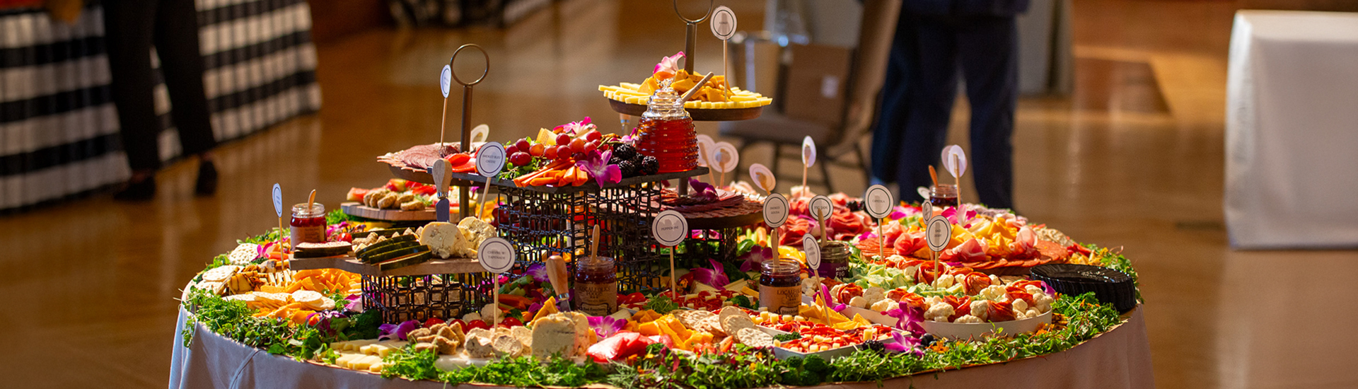 a table full of food