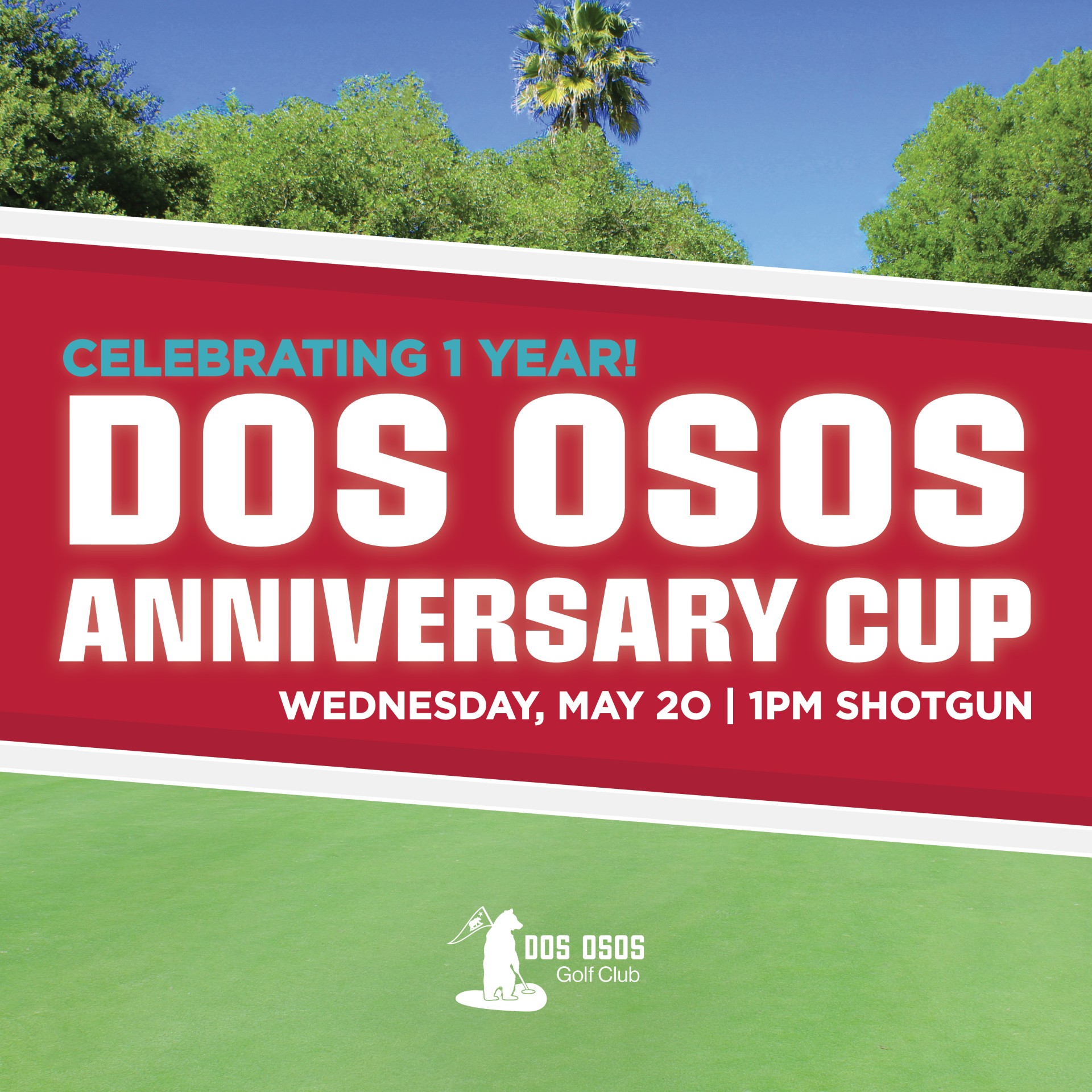 a red sign with white text