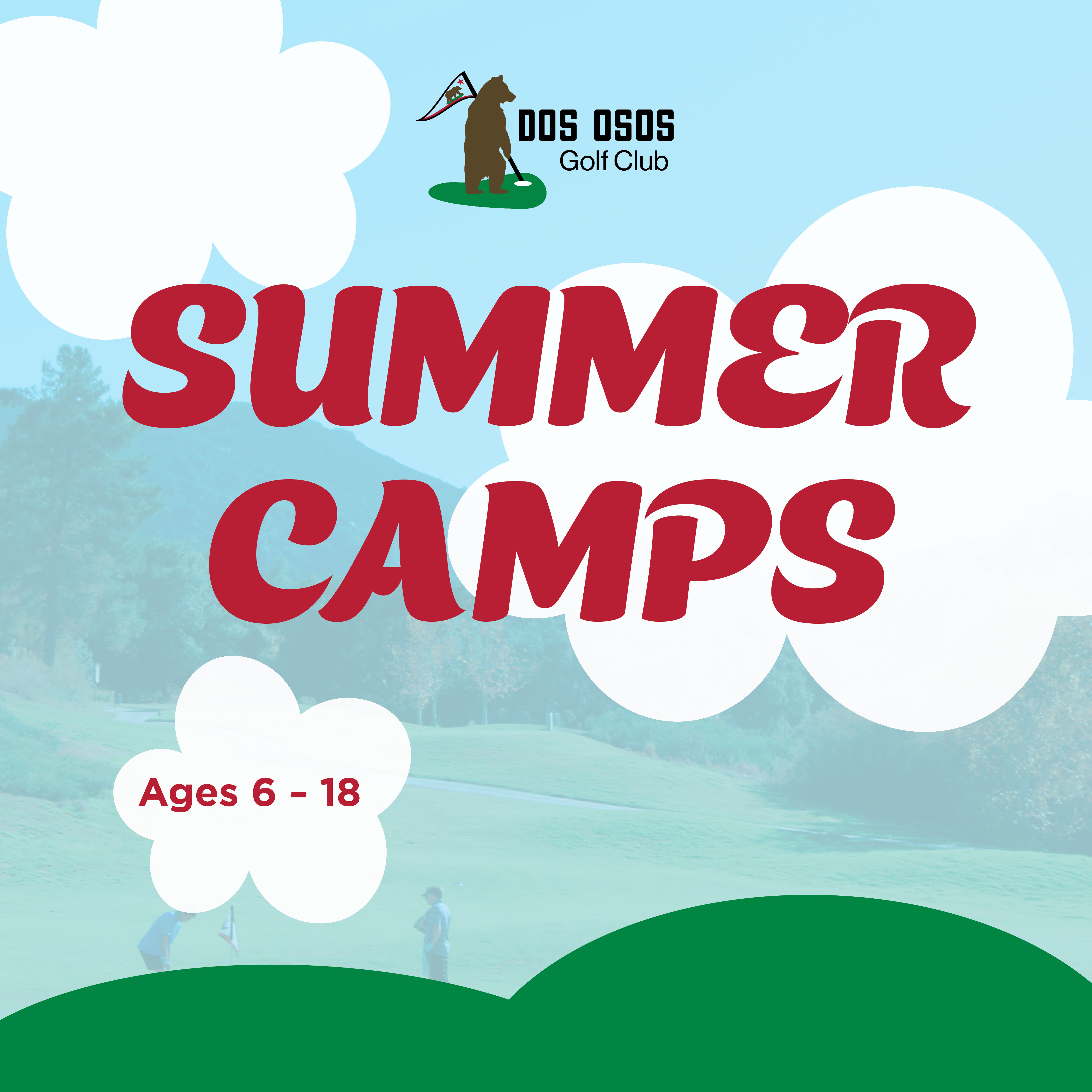 a poster for a golf course