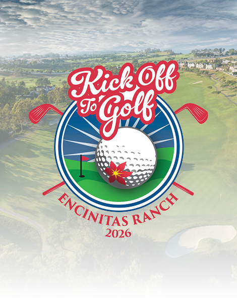 a golf course with a golf ball and club