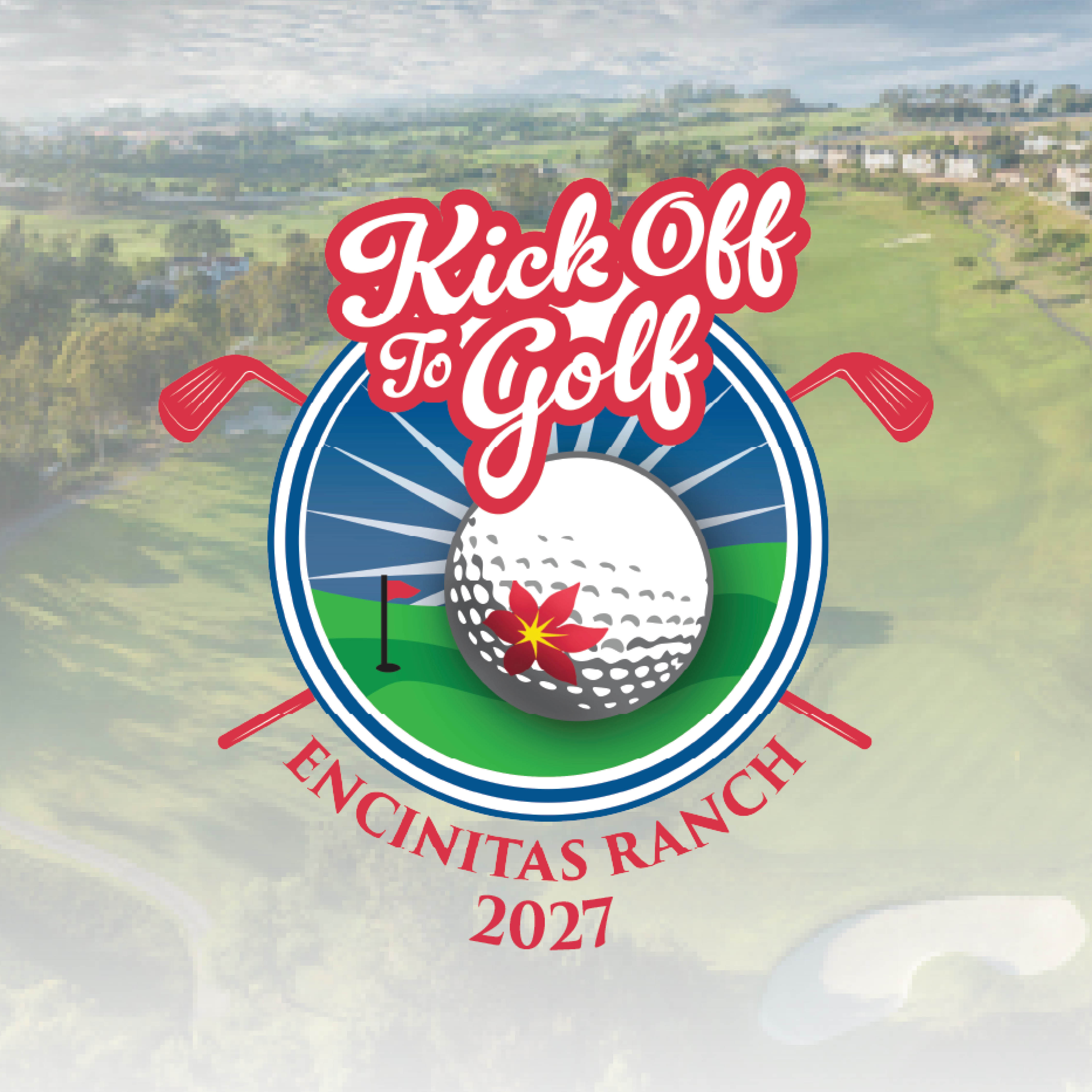 a golf logo with a golf ball and a golf club