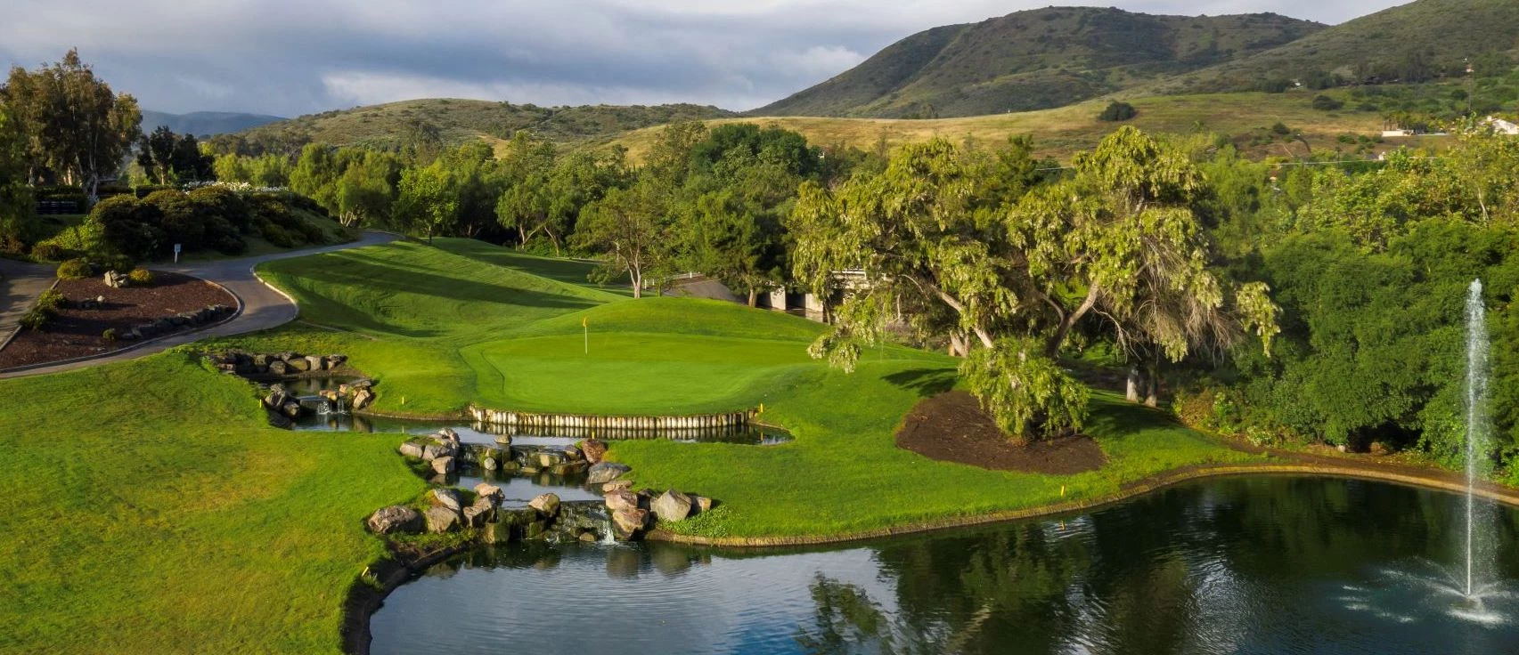 twin oaks coarse water feature