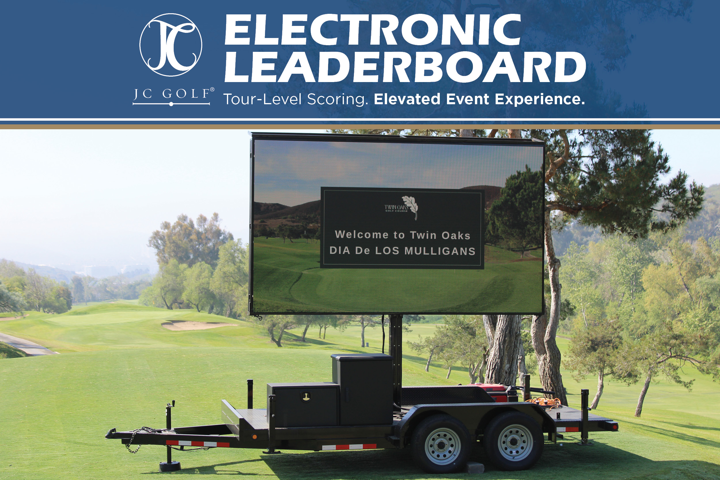 a large screen on a trailer