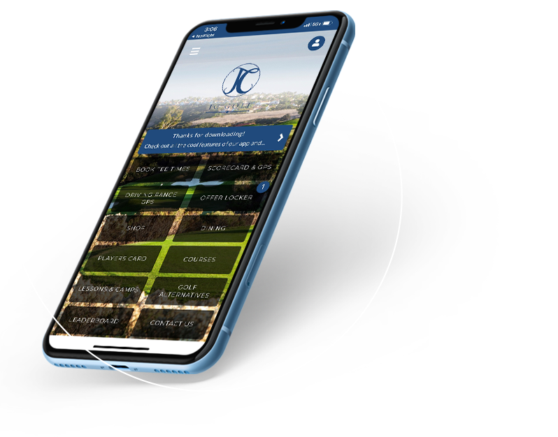 jcgolf jcgolfapp mockupphone