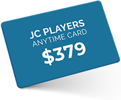 a blue card with white text and dollar sign