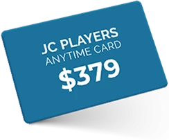 a blue card with white text and dollar sign