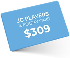 a blue card with white text and dollar sign