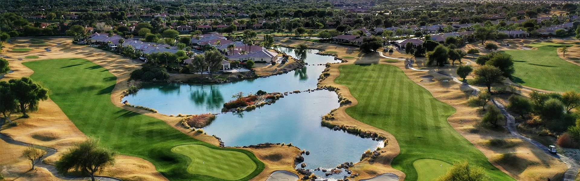 a river running through a golf course