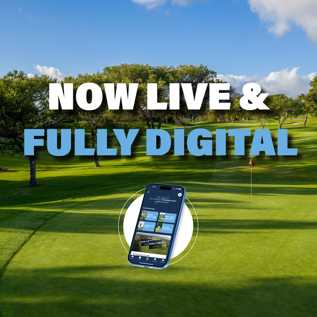 a cell phone on a golf course