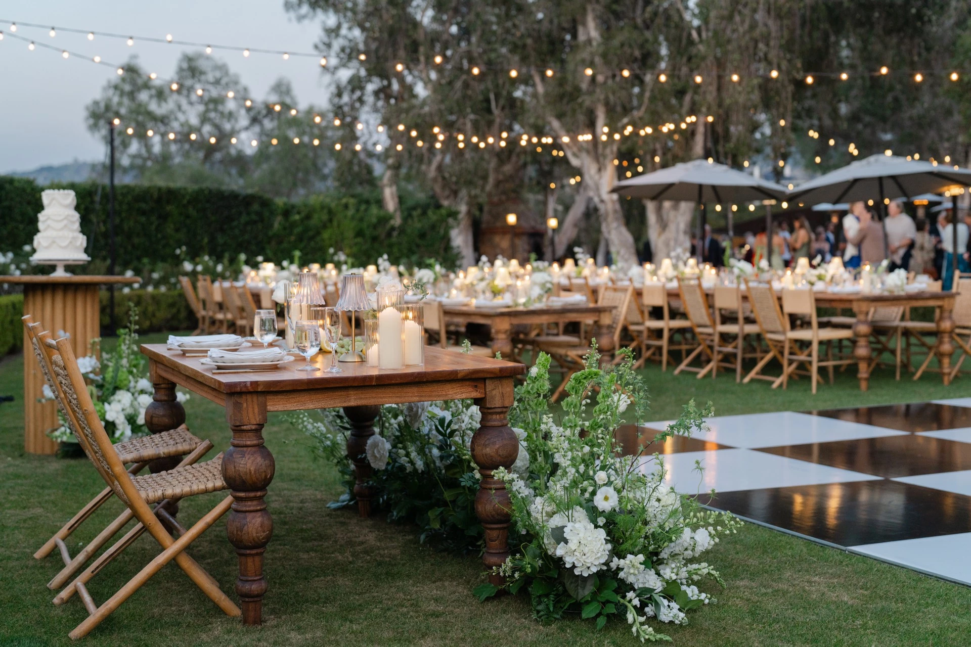 a table set up for a party
