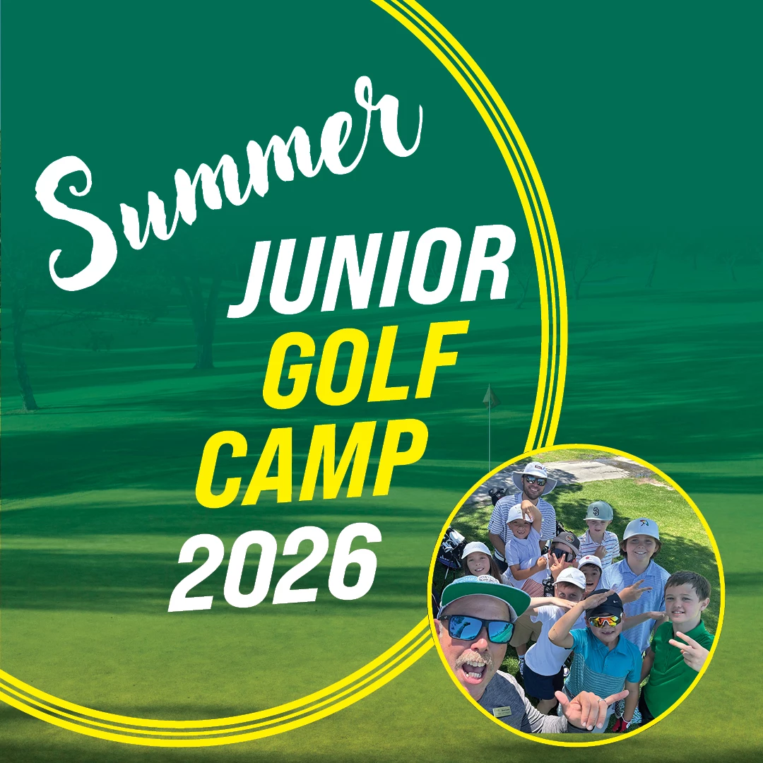 a group of people on a golf course