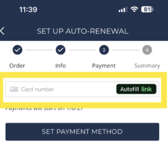 a screenshot of a mobile application