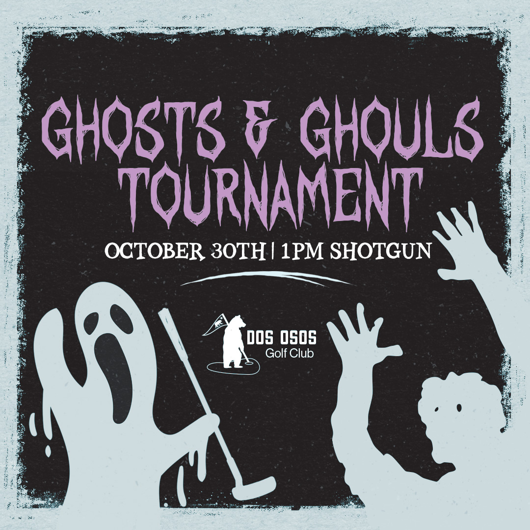 a poster with ghosts and text