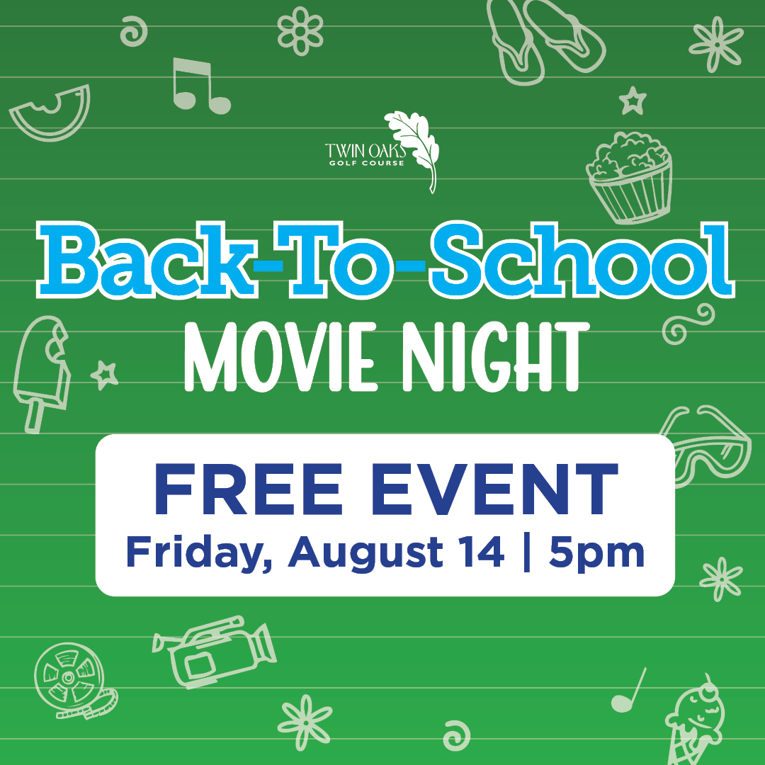 a green and white poster with white text