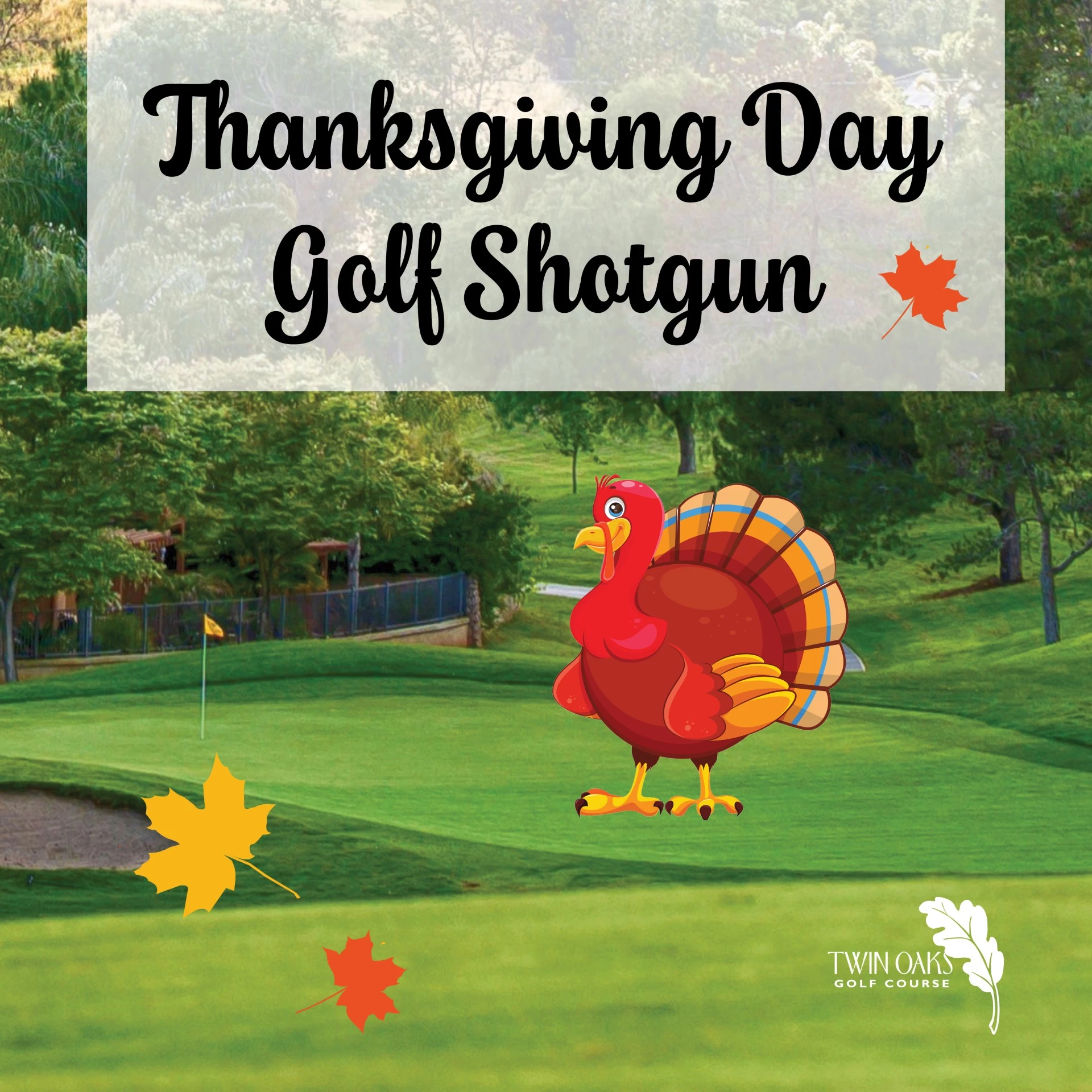 a turkey on a golf course