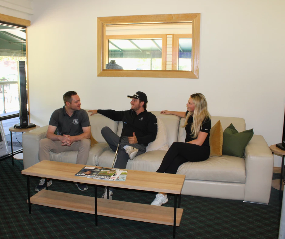 a group of people sitting on a couch