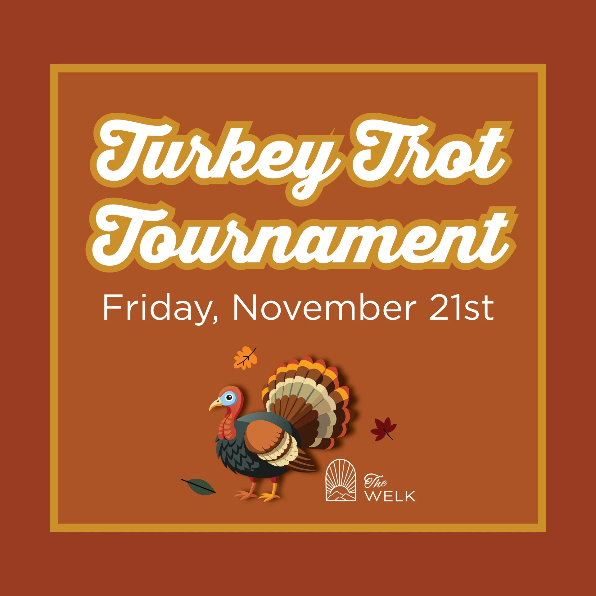 a turkey on a brown background