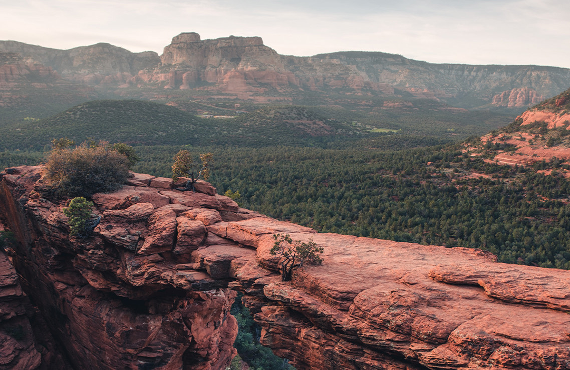 close view to the canyon