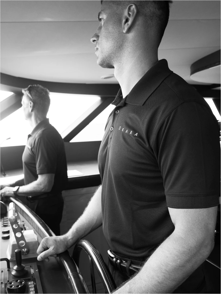 a man in a black shirt