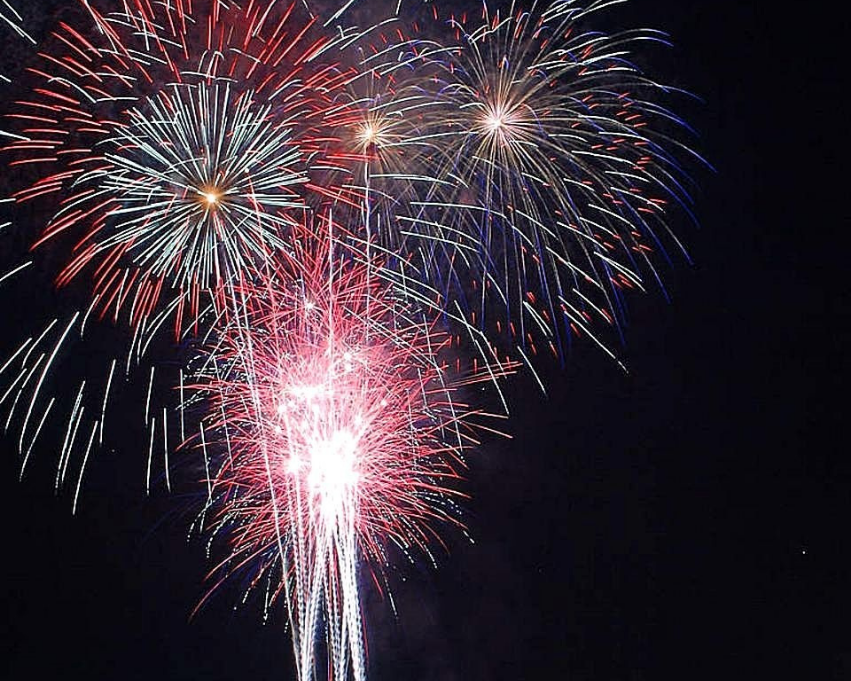 fireworks in the sky