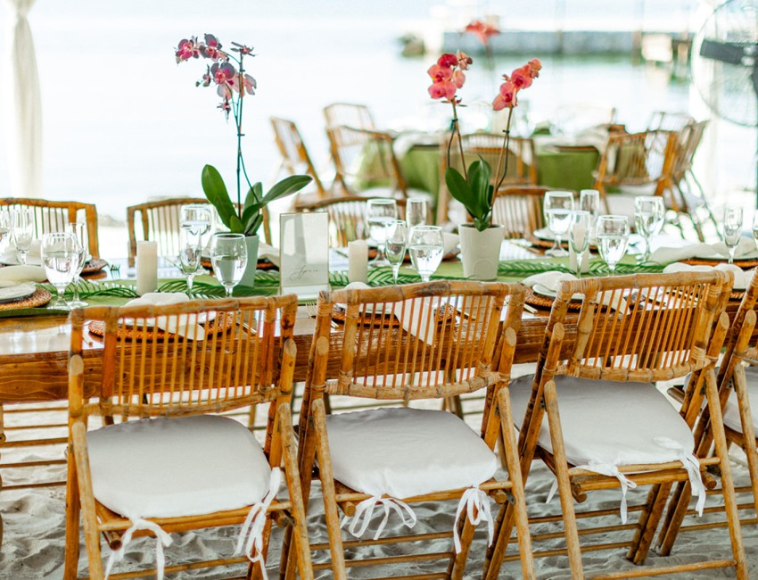 a table set for a dinner party