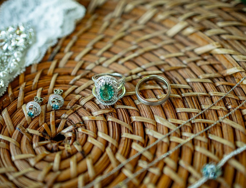 a close up of jewelry