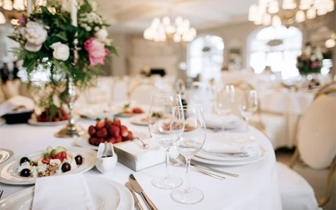 a table set for a party