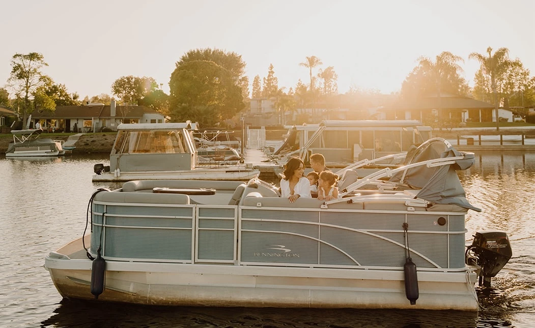 a group of people on a boat