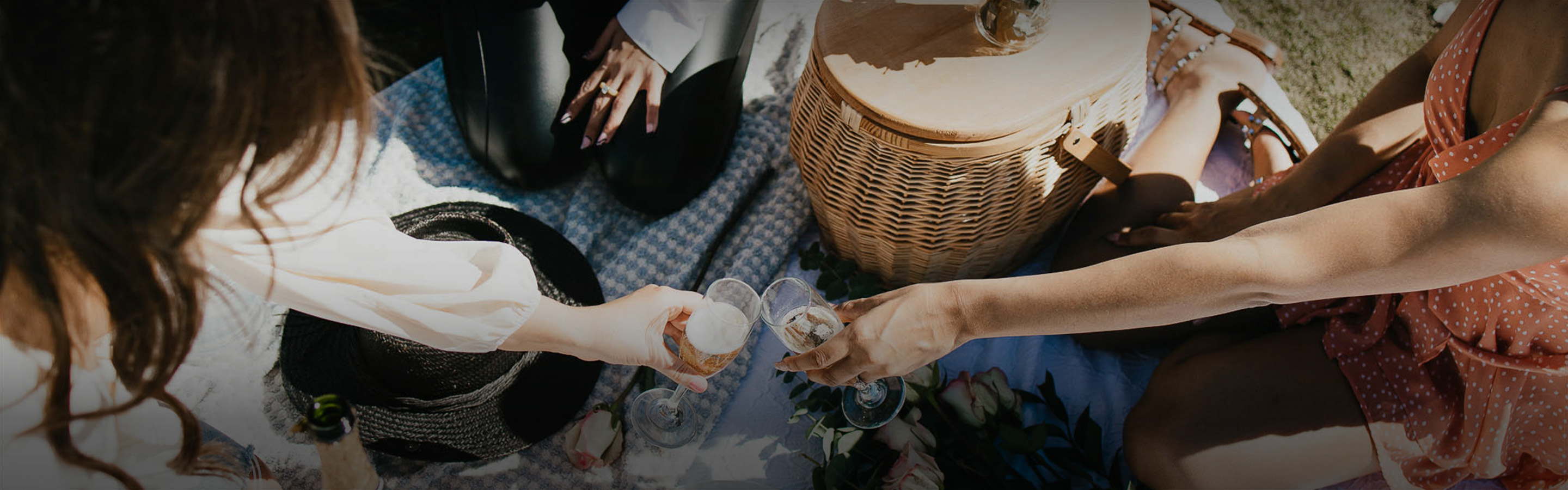 a woman holding a basket