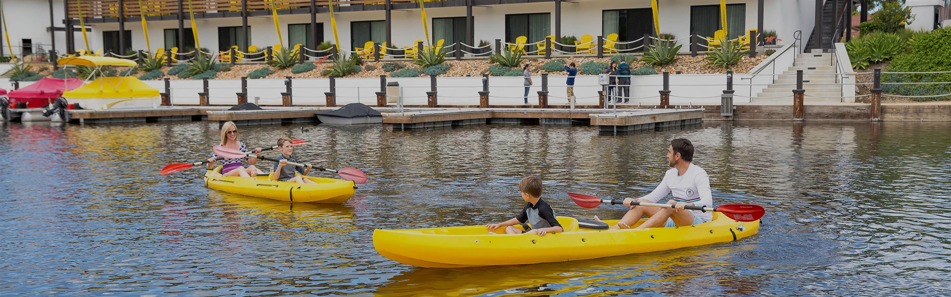 a group of people in a boat