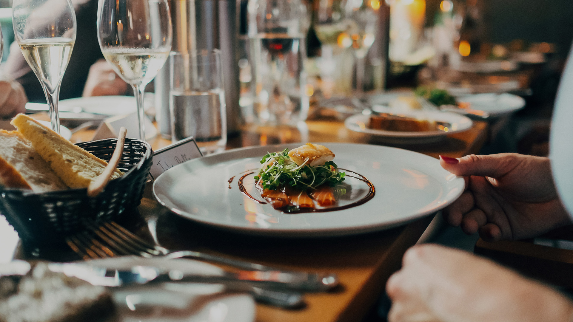 a plate of food on a table