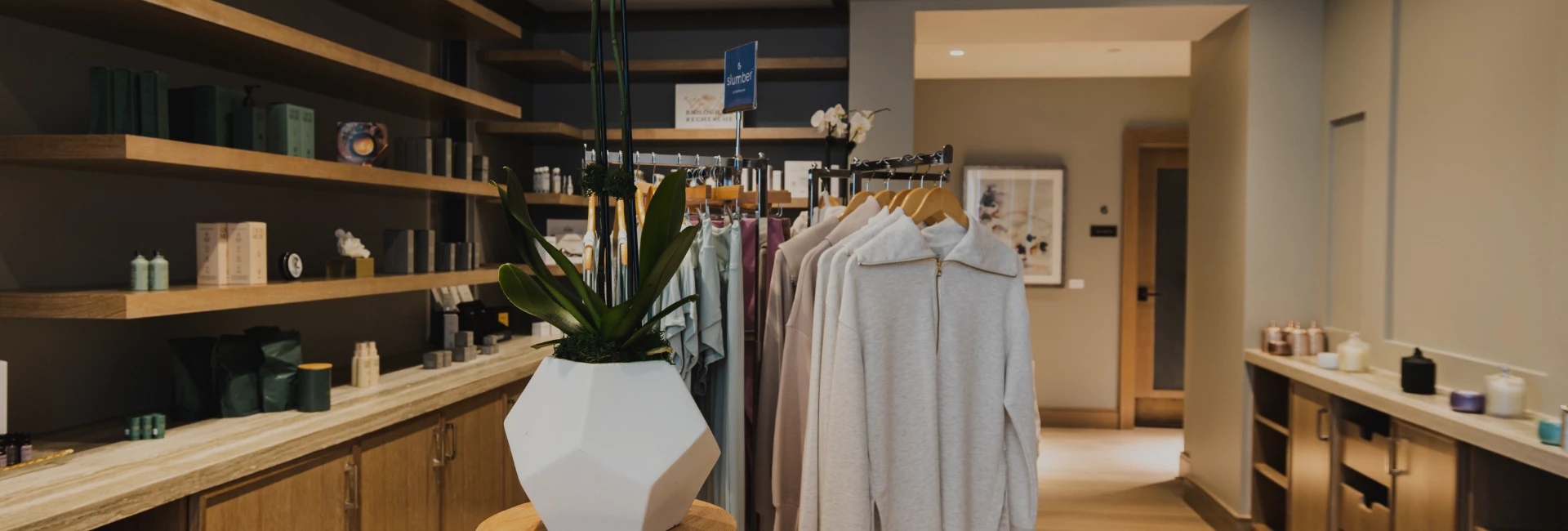 a clothes on swingers in a store