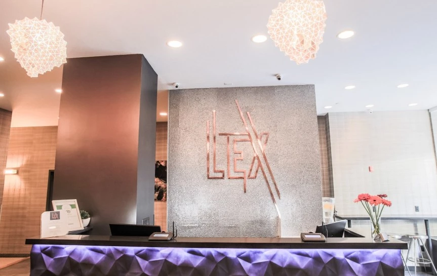 Lex hotel front desk