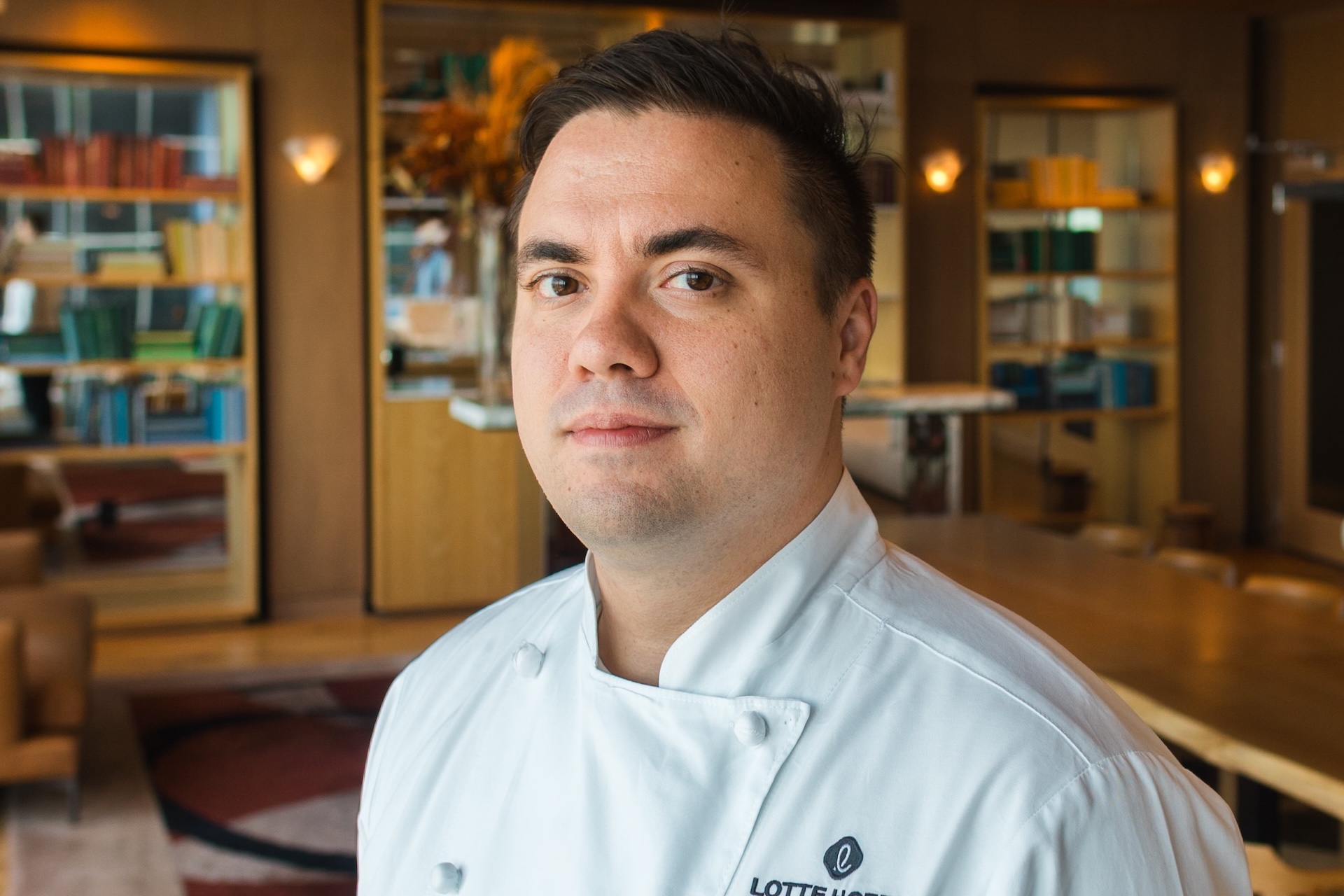 a man in a chef's coat