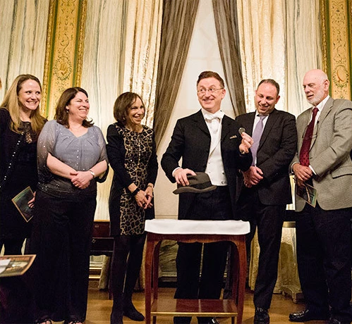 a magician performing